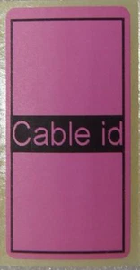 50 x Kabel ID Ordnung Etiketten Selbstklebend Klebend Identifikation Aufkleber Tags Rosa - Bild 1 von 5