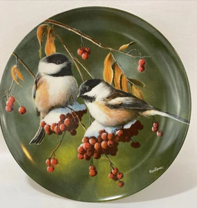 Edwin M Knowles China Co The Chickadee 1986 Plate Number 4050A with COA - Picture 1 of 9
