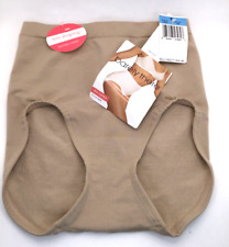 Vintage Barely There Firm Control Hi Cut Brief SMALL Shaper  4204 Nude Beige NWT