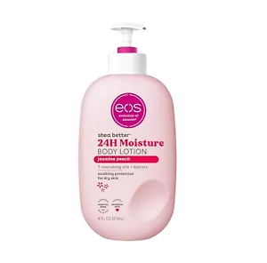 NEW eos Shea Better Body Lotion, 24-Hour Moisture, Jasmine Peach, 16 Fl Oz - Picture 1 of 1