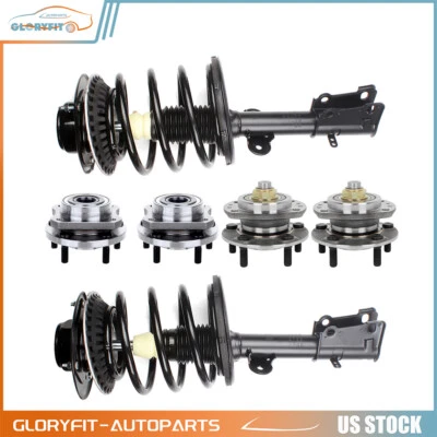 Front For 2001 2002 2003 2004 Chrysler Voyager Complete Struts Wheel Hub 6 Pcs - Image 1 of 4