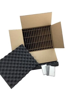 Cassette Tape Bulk Shipping Storage Box holds up to 48 Cased Tapes - LOT OF 2 - Picture 1 of 4