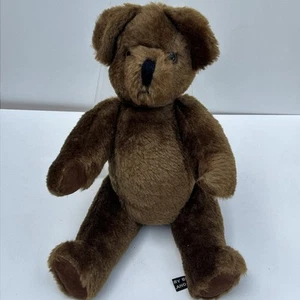 Oso de peluche marrón Canterbury Inglaterra años 80 vintage 🧸 totalmente articulado. - Imagen 1 de 14