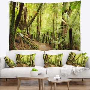 Designart 'Paisaje panorámico de la selva tropical' Fotografía Tapiz Manta Decoración... - Imagen 1 de 3