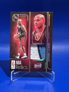 Charles Barkley 2024-25 Panini Silhouette NBA Relics Rockets Logo Patch 05/25 - Picture 1 of 2