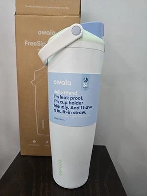 Бутылка для воды Owala FreeSip Sway из нержавеющей стали / 40 унций / цвет: Iced Breeze - Изображение 1 из 4