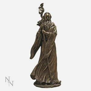 Nemesis Now Merlin Bronze Coloured Figurine Wizard Statue Mystical Figure 47cm - Picture 1 of 1