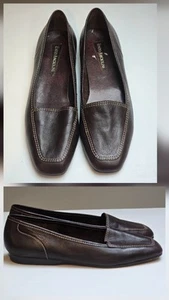 Enzo Angiolini Liberty braune flache Damen-Slipper aus weichem Leder Größe 8,5 M - Bild 1 von 12
