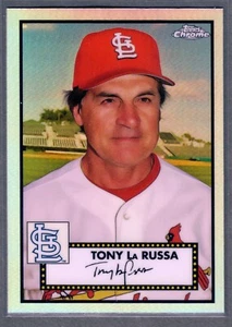 2021 Topps cromo platino aniversario Tony La Russa refractor SP - Imagen 1 de 2