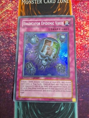 Yu-Gi-Oh! Eradicator Epidemic Virus TDGS-ENSE1 Super Rare Limited Near Mint - Image 1 of 4