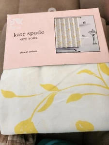 Kate Spade New York Bicolor Wispy Floral Shower Curtain 72" x 72" - Picture 1 of 7