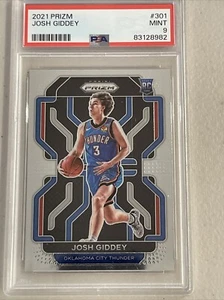 2021-22 Prizm Rookie Josh Giddey #301 GEM MT9 PSA - Foto 1 di 3