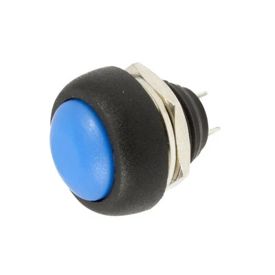 10Pcs Blue 12mm Waterproof Momentary ON/OFF Push Button Mini Round Switch   - Image 1 of 4
