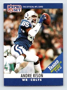 1990 Pro Set FACT Andre Rison #134 Football Indianapolis Colts - Picture 1 of 2