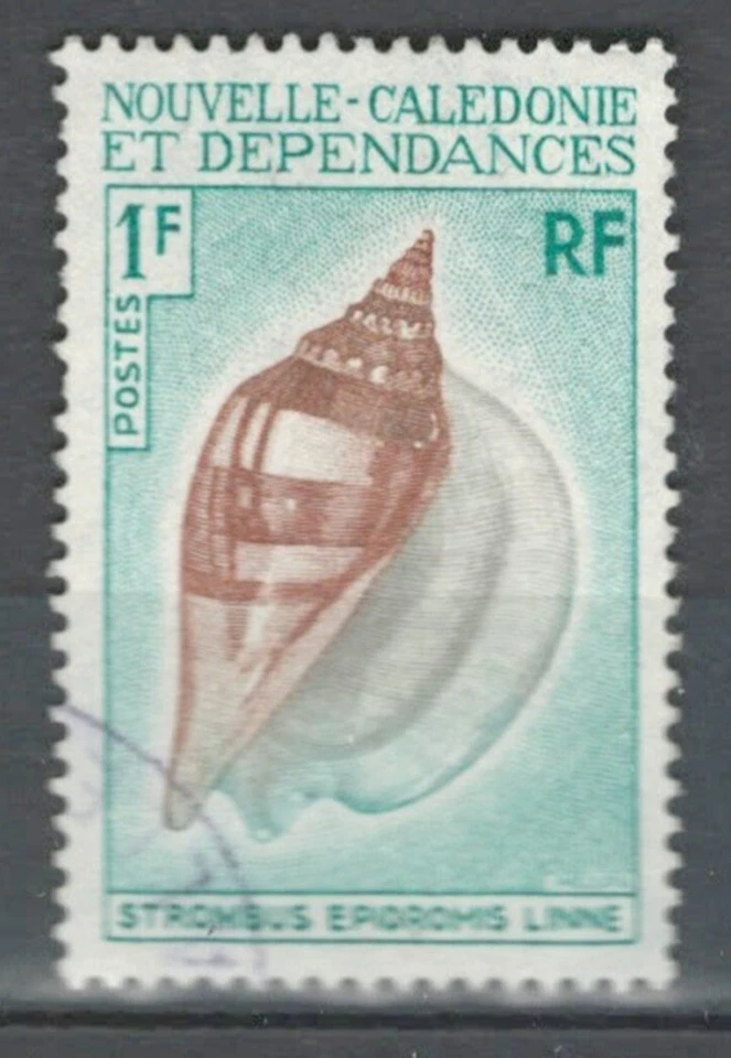 CALEDONIA FRENCH  COLONIES MARINE LIFE USED STAMP LOT (CALE 517) - Image 1 of 1