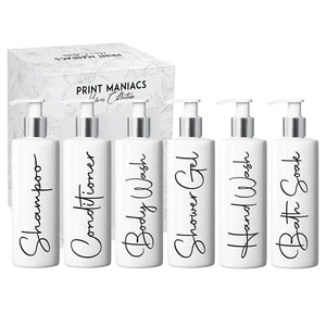 Mrs Hinch Inspired SIGNATURE Personalised Bathroom Lotion Pump Bottles Shampoo - Picture 1 of 101