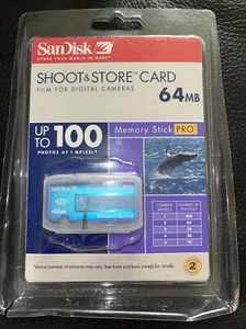 NEW SanDisk Shoot  Store 64MB Memory Stick PRO Card - SDMSS-64-A10 magic gate - Picture 1 of 3