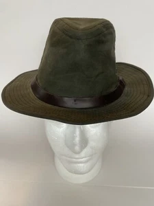 LL Bean Hat Mens Vintage Brim Cap Small Hunting Fishing Hiking U.S.A.  Waxed - Picture 1 of 5