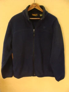 Timberland Polartec Mens Full Zip Fleece Jacket Coat 100% Polyester Blue Size M - Picture 1 of 10