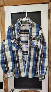 Camisa de trabajo más pesada de manga larga Five Brother vintage para hombre talla 2 XL - Imagen 1 de 7
