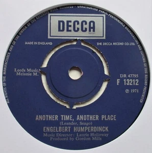 Engelbert Humperdinck - 7" - Another Time, Another Place - 1971 - F 13212 - EX/M - Picture 1 of 1