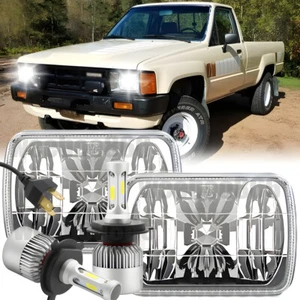 Pair 5x7" 7x6" LED Headlights Hi/Lo DRL For Toyota Pickup 82-95 Tacoma 1995-1997 - Picture 1 of 16