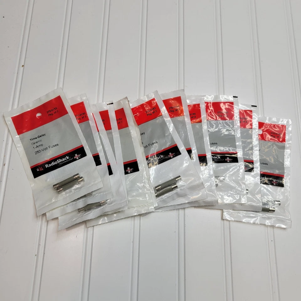 12 Упаковок - радио SHACK 270-0153 1-AMP 250-V предохранители керамический "T-задержка" 1-1/4" X1/4" - Изображение 1 из 3