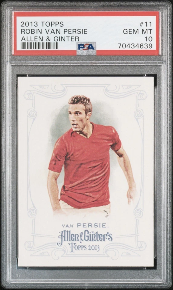 2013 TOPPS ALLEN & GINTER #11 ROBIN VAN PERSIE LOW POP PSA 10 - Image 1 of 1