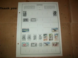 1965 Mauritania Stamp Page 1 Page 8 Stamps Lot F-9 - Picture 1 of 3