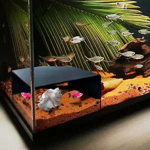 Aquarium Corner Cave Hide Axolotl Cichlid Cave Fish Tank Accessories, Corner Fis - Picture 1 of 12