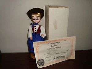Vintage Bradley Dolls Miss Rose Cowgirl W/ Certificate - Imagen 1 de 7