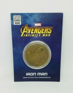 Marvel Avengers Infinity War Iron Man Sammlermünze Limited Edition #/1000 - Bild 1 von 2