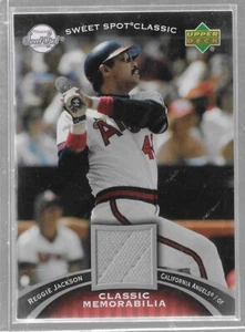 Reggie Jackson 2007 Upper Deck Sweet Spot Game-Used Patch Angels MLB!! - Picture 1 of 1