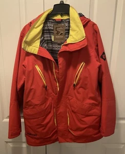 Chaqueta con Capucha Burton DryRide Snowboard Para Hombre Talla L Naranja Impermeable Mountain Rocío - Imagen 1 de 6