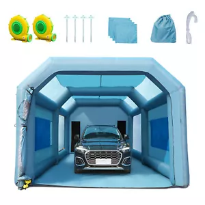 VEVOR Cabine de Peinture Gonflable Tente Peinture 7x4x2,75 m Système Filtration - Picture 1 of 12