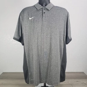 Nike Men's Polo Shirt Size XL Side Vented Heather Gray - Picture 1 of 7