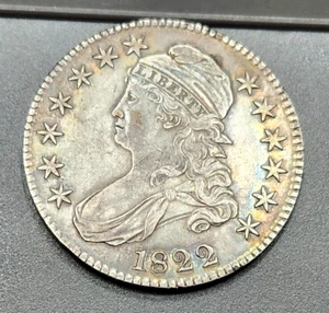 1822 Capped Bust Half Dollar - O-108A - High Grade - Poss. Old Cleaning Rev. - Picture 1 of 8