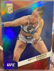 2023 UFC Elite Maycee Barber SN 15/99 Blue Parallel #258 - Picture 1 of 4