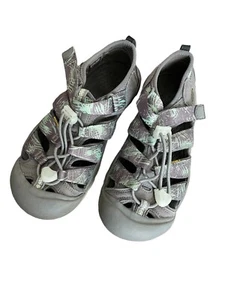 Keen Newport h2 Big Kids Size 3 Steel Grey Glow in the dark Sport Sandals - Picture 1 of 4