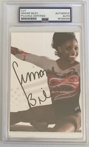 GOAT Gymnast Simone Biles Signed Autograph 3.5 x 5 Cut - PSA DNA - FREE S&H! - Picture 1 of 2