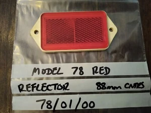 GENUINE RUBBOLITE MODEL 78 RED REFLECTOR No. 78/01/00 - OLD COMMERCIALS - Picture 1 of 5
