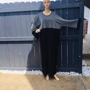 Moroccan Dubai Islamic Abaya Kaftan Farasha Jalabiya Dress Open Front KimonoL/XL - Picture 1 of 12