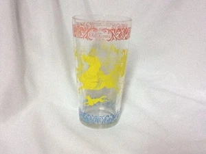 Vintage ~ Hazel-Atlas ~ Old Times ~ Tumbler ~ SLEIGH-RIDE ~ 5 3/4 " Tall - Picture 1 of 7