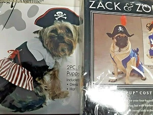 HALLOWEEN PIRATE PET COSTUME, XSM. SIZE, DOG COSTUMES, CLEARANCE DEALS - Picture 1 of 6