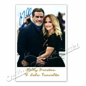 Kelly Preston & John Travolta +++  Autogrammfoto  +++ - Bild 1 von 1