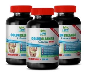 natural detox - COLON CLEANSE COMPLEX 890mg - soothe bowel discomfort 3B - Picture 1 of 9