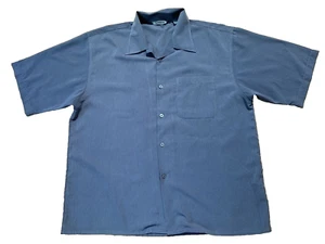 HYPNOTIC  Gray Small Check Pattern Button Front Shirt Sz XXL Men 100% Polyester - Picture 1 of 4