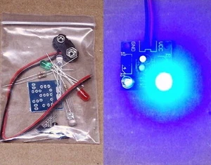 DUAL LED LIGHT FLASHER - unbuilt electronic science homeschool model project kit - Picture 1 of 3