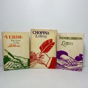 THE MAN IN HIS LETTERS-CHOPIN'S LETTERS-FELIX MENDELSSOHN LETTER-VIENNA HOUSE VT - Picture 1 of 21