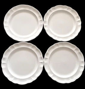 Set Of 4 Pfaltzgraff Gazebo White 7.5” Salad Plates Excellent - Picture 1 of 6